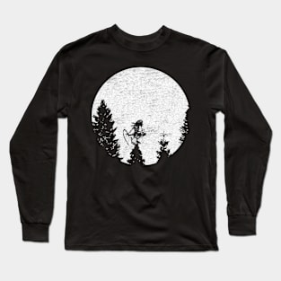 Alien ninja moon Long Sleeve T-Shirt